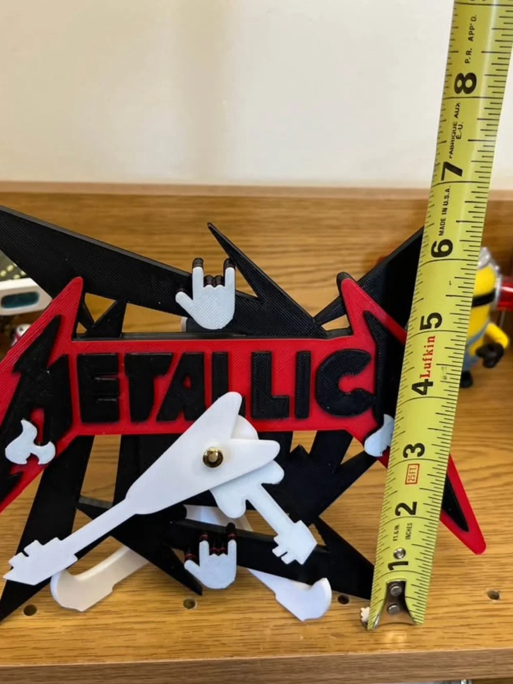 Metallica Themed Red & Black Decorative Clock